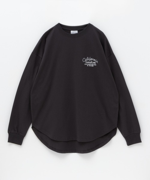 UNDERWRAPS(アンダーラップス)の「UNDERWRAPS アンダーラップス ロゴラウンドロンT 長袖 綿100%(Tシャツ/カットソー・レディース・チャコールグレー/ホワイト/ブラック/ライトピンク/オートミール/ブラウン・L/M)」の11枚目の写真