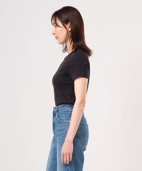 Levi's（リーバイス）の「Levi's/リーバイス エッセンシャル Tシャツ ブラック ANTHRACITE NIGHT（Tシャツ/カットソー・レディース・ブラック・XS/S/M/L）」の11枚目の写真