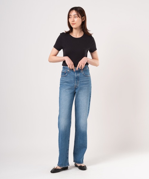 Levi's（リーバイス）の「Levi's/リーバイス エッセンシャル Tシャツ ブラック ANTHRACITE NIGHT（Tシャツ/カットソー・レディース・ブラック・XS/S/M/L）」の9枚目の写真