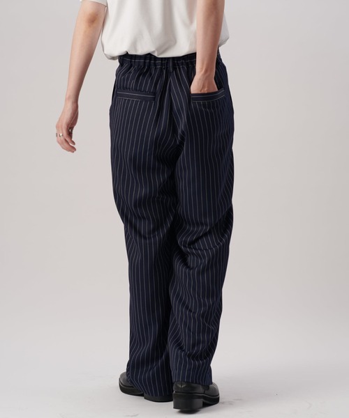 Lui's（ルイス）の「【Neucon/ニューコン】ストライプ/チェック ワイドスラックスパンツ（その他パンツ・メンズ・ネイビー/キャメル・1/2）」の15枚目の写真