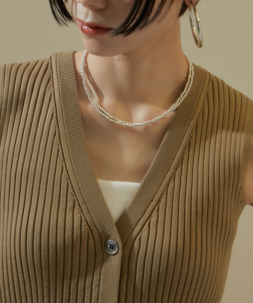 SALON adam et rope'(サロン アダム エ ロペ)の「【ERICKA NICOLAS BEGAY】ナバホパールネックレス3mm/80cm(ネックレス・レディース・シルバー・FREE)」の15枚目の写真