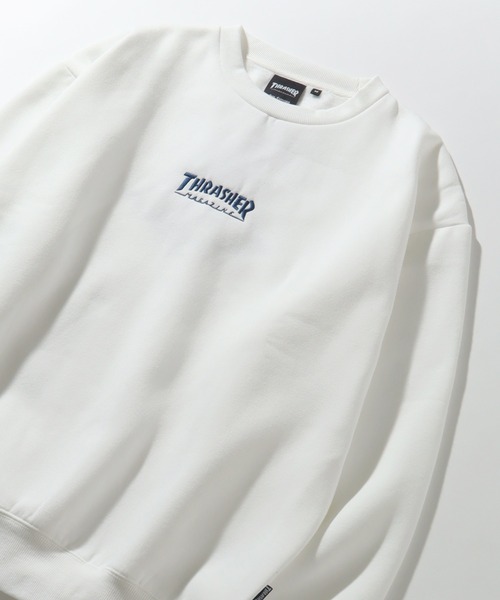 THRASHER(スラッシャー)の「【THRASHER/スラッシャー】裏起毛 バックプリント & 刺繍ロゴ クルーネック スウェット トレーナー(スウェット・メンズ・ネイビー/ブラック/アッシュグレー/ホワイト/ブラック系その他/グリーン/ホワイト系その他・M/XL/L)」の11枚目の写真