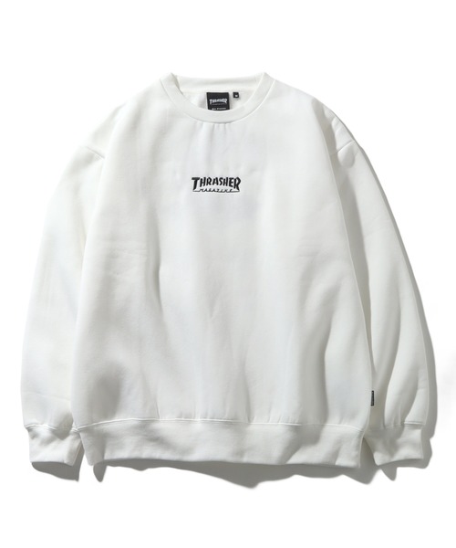 THRASHER(スラッシャー)の「【THRASHER/スラッシャー】裏起毛 バックプリント & 刺繍ロゴ クルーネック スウェット トレーナー(スウェット・メンズ・ネイビー/ブラック/アッシュグレー/ホワイト/ブラック系その他/グリーン/ホワイト系その他・M/XL/L)」の13枚目の写真