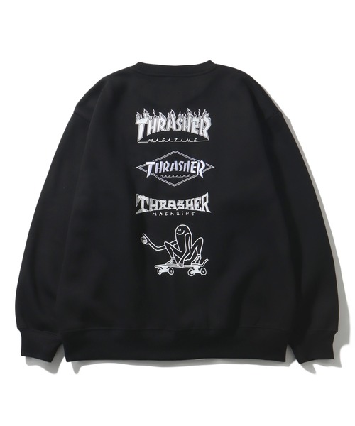 THRASHER(スラッシャー)の「【THRASHER/スラッシャー】裏起毛 バックプリント & 刺繍ロゴ クルーネック スウェット トレーナー(スウェット・メンズ・ネイビー/ブラック/アッシュグレー/ホワイト/ブラック系その他/グリーン/ホワイト系その他・M/XL/L)」の20枚目の写真