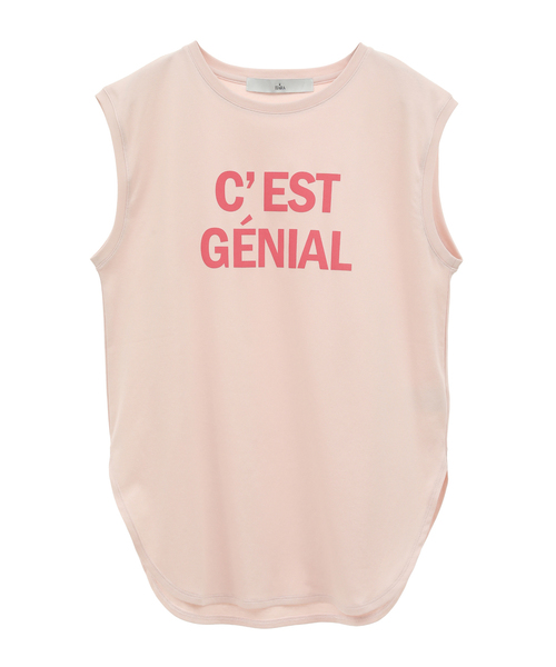 Tiara（ティアラ）の「ロゴTシャツフレンチスリーブTシャツ（Tシャツ/カットソー・レディース・ピンク/ホワイト/ブルー・FREE）」の3枚目の写真