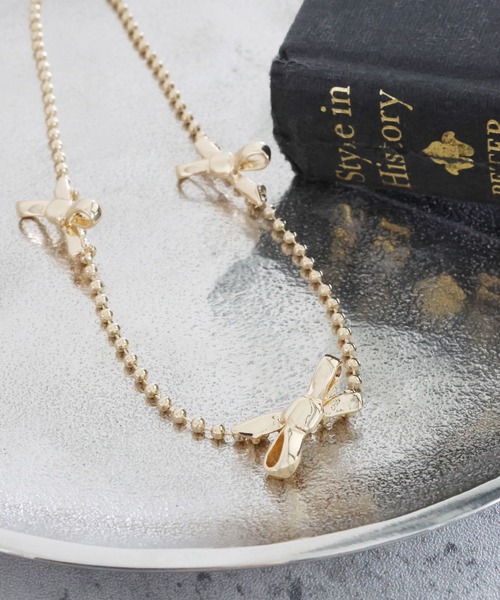 chieko+ ribbonボールネックレス chieko+ ribbonボールネックレス 【公式通販】