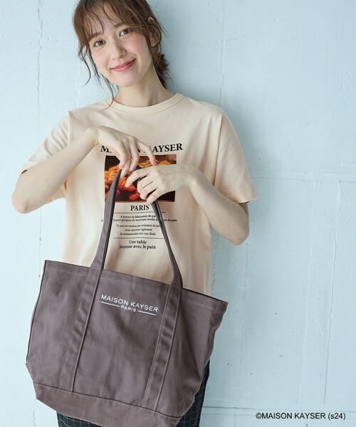 ANY（エニィ）の「【MAISON KAYSERコラボ】刺繍ロゴトートバッグ（トートバッグ・レディース・アイボリー系/グレー系・F）」の11枚目の写真