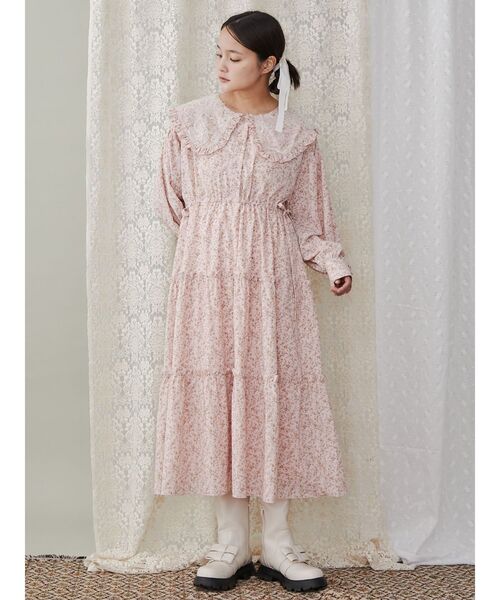 merry jenny（メリージェニー）の「floralレースカラーワンピース（ワンピース・レディース・オフホワイト/ピンク/グリーン・FREE）」の18枚目の写真