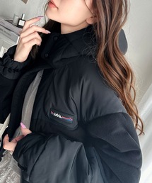 Java | 《Javaジャバコラボ》こなれ感をプラス。フリース異素材ドッキング中綿アウター(ブルゾン)