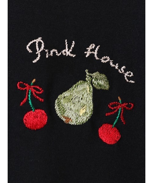 PINK HOUSE（ピンクハウス）の「フルーツモチーフ刺繍カーディガン