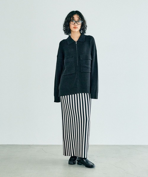 zhangrui723405さん専用　4口 セール】12ゲージストライプニットスカート 133262（スカート