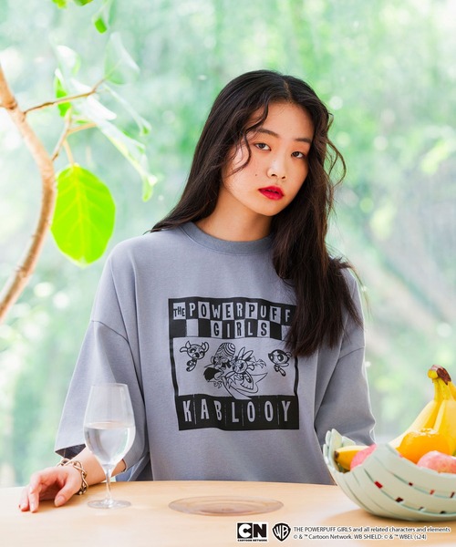 JUNRED（ジュンレッド）の「【 THE POWERPUFF GIRLS / パワーパフ ガールズ コラボ 】プリントTシャツ（Tシャツ/カットソー・メンズ・チャコールグレー/ホワイト/ブルー・L/M）」の12枚目の写真