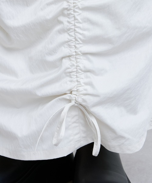 CIAOPANIC TYPY(チャオパニックティピー)の「縦シャーリングスカート(スカート・レディース・ブラック/カーキ/オフホワイト・SMALL/MEDIUM)」の6枚目の写真