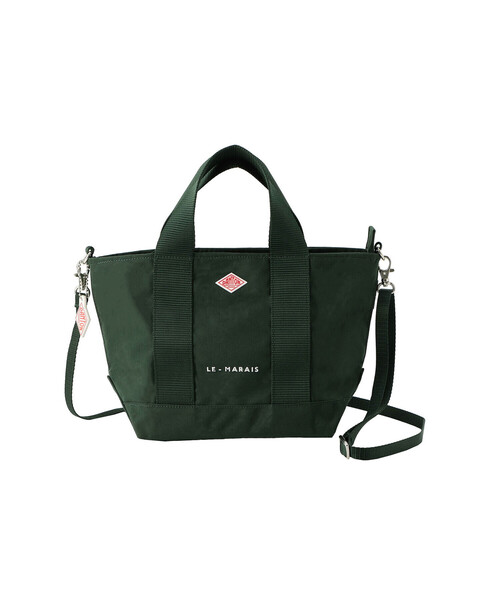 DANTON(ダントン)の「CORDURA CANVAS 2WAY TOTE BAG〈LE-MARAIS〉(トートバッグ・レディース・グレイッシュベージュ/ブラック/ダークグレー/マスタード/ブルー系その他/ダークグリーン・-)」の4枚目の写真