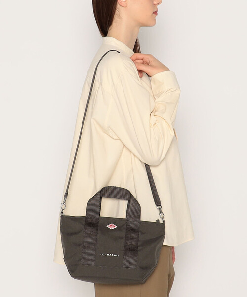 DANTON(ダントン)の「CORDURA CANVAS 2WAY TOTE BAG〈LE-MARAIS〉(トートバッグ・レディース・グレイッシュベージュ/ブラック/ダークグレー/マスタード/ブルー系その他/ダークグリーン・-)」の17枚目の写真