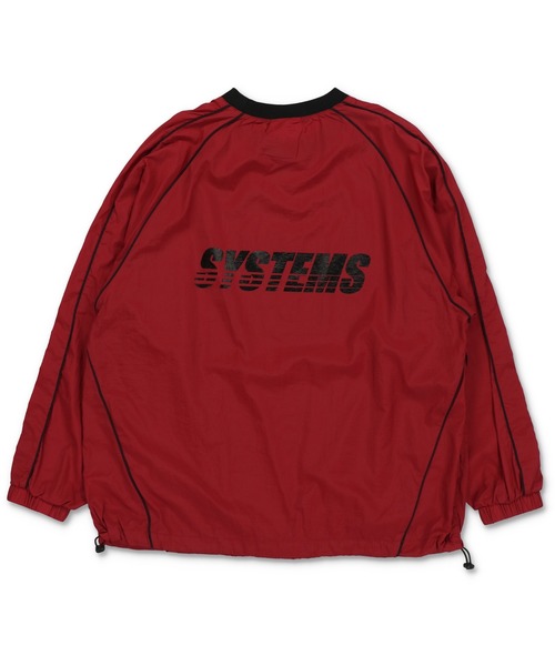 SPINNS（スピンズ）の「ストリート＆グランジ/ゲームシャツデザインナイロンプルオーバー パイピング（スウェット・メンズ・ネイビー/ワイン/ブラック/ブルー/オフホワイト・ONESIZE）」の12枚目の写真