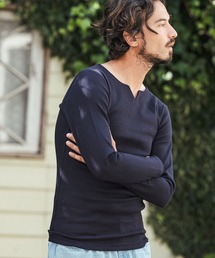 CAMBIO | mlt4854- ヘビーウエイトフライスキーネックカットソー(Tシャツ/カットソー)