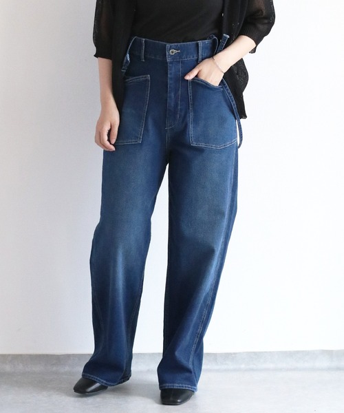 cepo(セポ)の「マルチワークサスペンダーデニムパンツ(デニムパンツ・レディース・ブルー系2/ブルー系1・L/M/S)」の21枚目の写真
