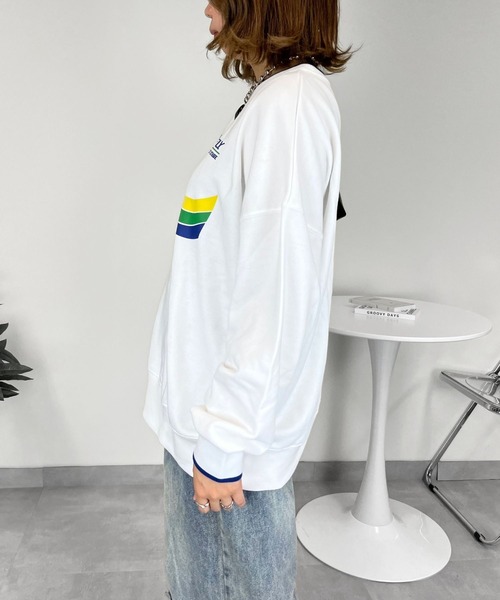 sevens(セブンズ)の「【sevens】ラインリブスポーティーロゴスウェット(スウェット・レディース・ホワイト/オートミール/ブラック・FREE)」の8枚目の写真