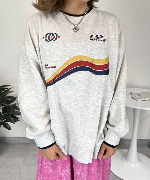 sevens(セブンズ)の「【sevens】ラインリブスポーティーロゴスウェット(スウェット・レディース・ホワイト/オートミール/ブラック・FREE)」の19枚目の写真