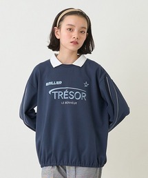セール】袖ギャザーシャツ＆Tシャツセット（アンサンブル）｜pom 