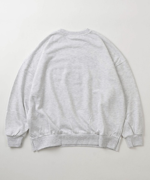 DISCUS ATHLETIC(ディスカス アスレチック)の「【DISCUS/ディスカス】2type カレッジロゴ フロント刺繍デザイン ビッグシルエット クルーネックスウェット/トレーナー(スウェット・レディース・クリーム/ダークブラウン/チャコールグレー/オートミール・L/M)」の6枚目の写真