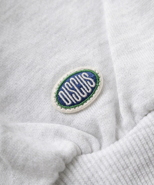 DISCUS ATHLETIC(ディスカス アスレチック)の「【DISCUS/ディスカス】2type カレッジロゴ フロント刺繍デザイン ビッグシルエット クルーネックスウェット/トレーナー(スウェット・レディース・クリーム/ダークブラウン/チャコールグレー/オートミール・L/M)」の16枚目の写真