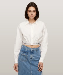 クロップドロゴテーピングシャツ