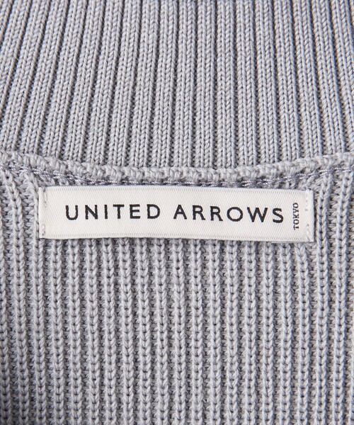 UNITED ARROWS（ユナイテッドアローズ）の「ミドルゲージ アゼ Vネックニット -ウォッシャブル-（ニット/セーター・メンズ・ライム/ライトグレー/ダークグレー・L/S/XL/M）」の17枚目の写真