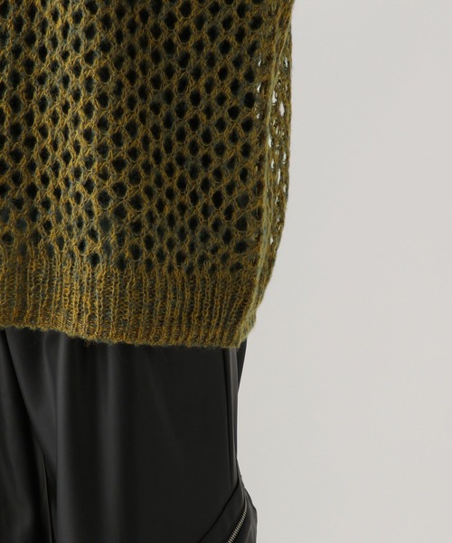 HARE（ハレ）の「モヘアメッシュニットプルオーバー(HARE)（ニット/セーター・メンズ・ブラック/イエロー/ブルー・FREE）」の16枚目の写真