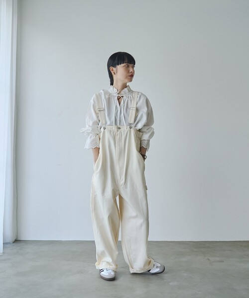 SMITH'S（スミス）の「SMITH’S（スミス）別注サロペット（サロペット/オーバーオール・レディース・ブラック/ナチュラル/コバルトブルー・L/M）」の13枚目の写真