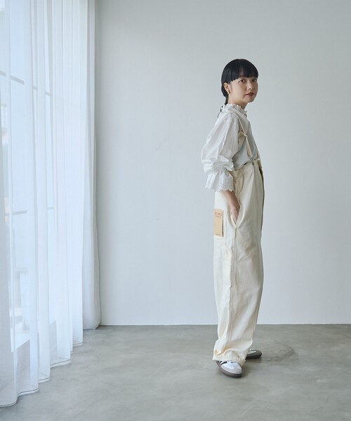 SMITH'S（スミス）の「SMITH’S（スミス）別注サロペット（サロペット/オーバーオール・レディース・ブラック/ナチュラル/コバルトブルー・L/M）」の15枚目の写真