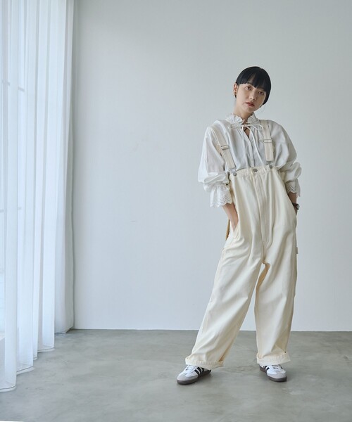 SMITH'S（スミス）の「SMITH’S（スミス）別注サロペット（サロペット/オーバーオール・レディース・ブラック/ナチュラル/コバルトブルー・L/M）」の17枚目の写真