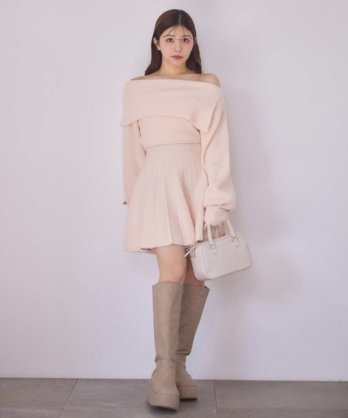 one after another NICE CLAUP（ワンアフターアナザーナイスクラップ）の「エンボスミニボストンバッグ（ボストンバッグ・レディース・アイボリー/ブラウン/キャメル・FREE）」の18枚目の写真