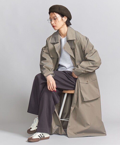 BEAUTY&YOUTH UNITED ARROWS（ビューティーアンドユースユナイテッドアローズ）の「メランジ シンプルベレー帽（ハンチング/ベレー帽・レディース・ブラウン/ブラック/ライトグレー・FREE）」の5枚目の写真