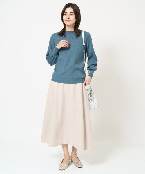 a.v.v（アーヴェヴェ）の「【洗える】ボートネックパフスリーブニット【アンサンブル対応】（ニット/セーター・レディース・ライトグレー/オレンジ/ミント/ブルー/グレー/アイボリー/ブラック/レッド/ネイビー・38/36/40/42/34）」の11枚目の写真