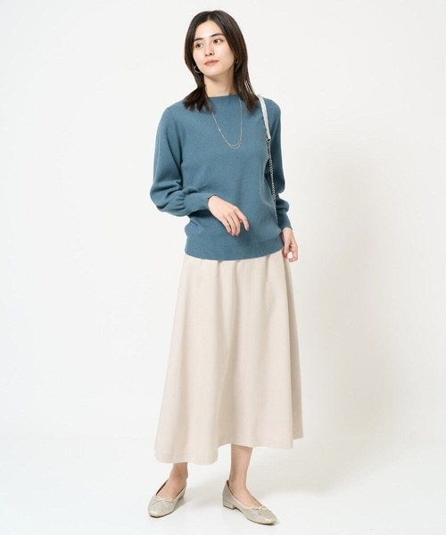 a.v.v（アーヴェヴェ）の「【洗える】ボートネックパフスリーブニット【アンサンブル対応】（ニット/セーター・レディース・ライトグレー/オレンジ/ミント/ブルー/グレー/アイボリー/ブラック/レッド/ネイビー・38/36/40/42/34）」の12枚目の写真