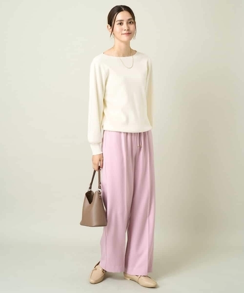 a.v.v（アーヴェヴェ）の「【洗える】ボートネックパフスリーブニット【アンサンブル対応】（ニット/セーター・レディース・ライトグレー/オレンジ/ミント/ブルー/グレー/アイボリー/ブラック/レッド/ネイビー・38/36/40/42/34）」の19枚目の写真