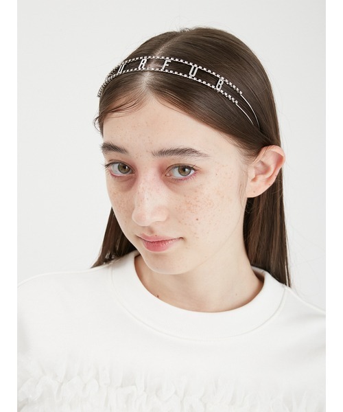 FURFUR(ファーファー)の「ロゴクリスタルカチューシャ(カチューシャ・レディース・シルバー/ゴールド・FREE)」の9枚目の写真