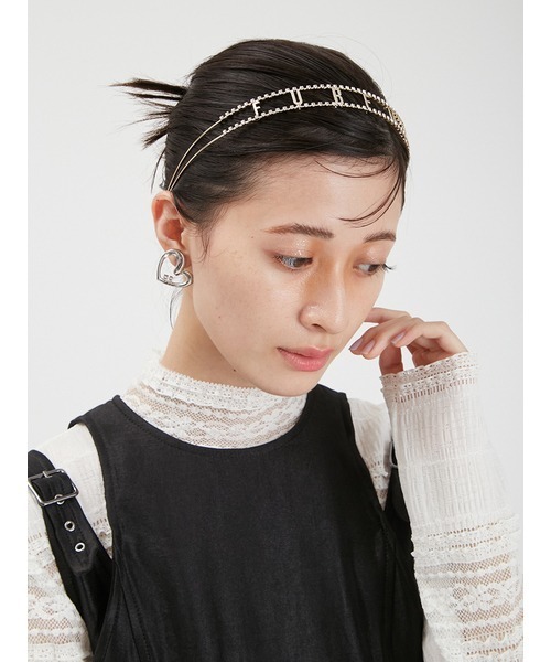 FURFUR(ファーファー)の「ロゴクリスタルカチューシャ(カチューシャ・レディース・シルバー/ゴールド・FREE)」の10枚目の写真
