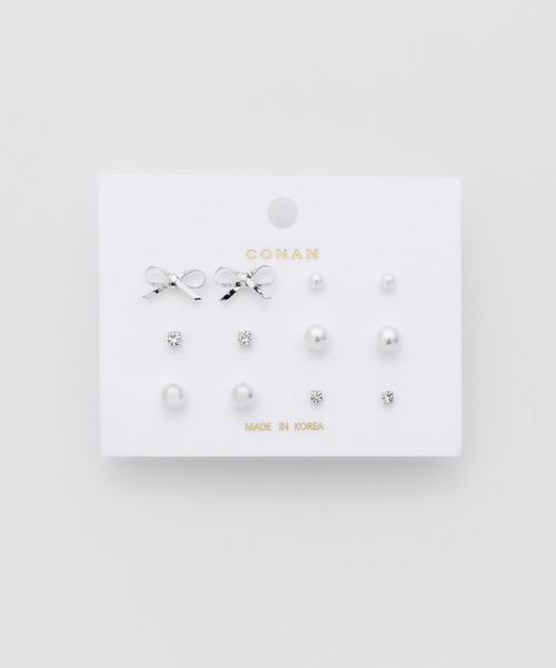 ciite'(シーテ)の「ピアス 6セット / pierce 6 set(ピアス(両耳用)・レディース・ゴールド/シルバー・FREE)」の1枚目の写真
