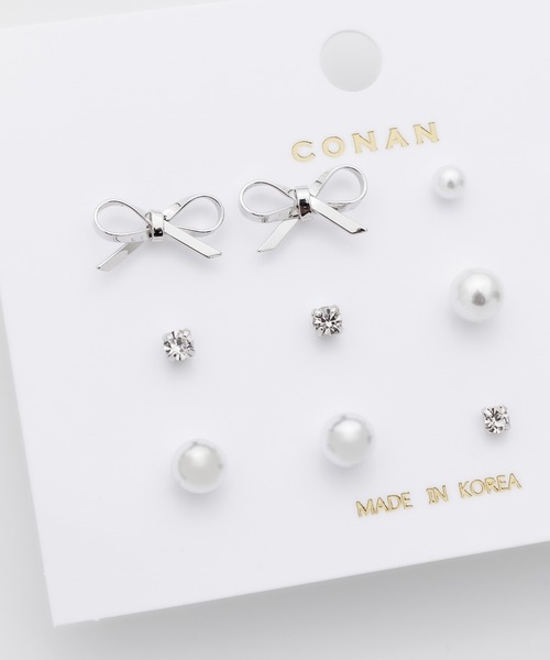 ciite'(シーテ)の「ピアス 6セット / pierce 6 set(ピアス(両耳用)・レディース・ゴールド/シルバー・FREE)」の5枚目の写真