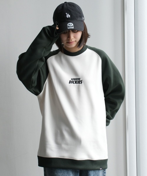 Dickies(ディッキーズ)の「【GENUINE DICKIES/ジェニュインディッキーズ】 裏起毛 バック デザイン ラグラントレーナー(スウェット・メンズ・ブラック/ブルー/グリーン・M/L/XL)」の9枚目の写真