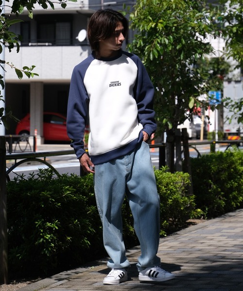 Dickies(ディッキーズ)の「【GENUINE DICKIES/ジェニュインディッキーズ】 裏起毛 バック デザイン ラグラントレーナー(スウェット・メンズ・ブラック/ブルー/グリーン・M/L/XL)」の16枚目の写真