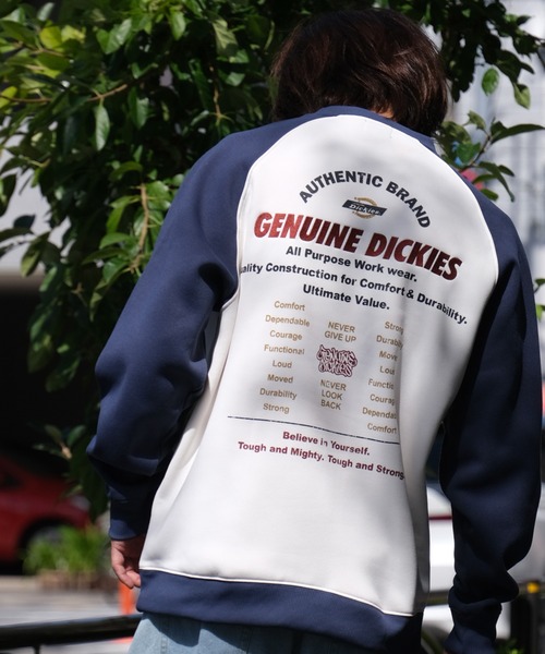 Dickies(ディッキーズ)の「【GENUINE DICKIES/ジェニュインディッキーズ】 裏起毛 バック デザイン ラグラントレーナー(スウェット・メンズ・ブラック/ブルー/グリーン・M/L/XL)」の13枚目の写真