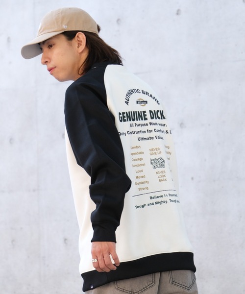 Dickies(ディッキーズ)の「【GENUINE DICKIES/ジェニュインディッキーズ】 裏起毛 バック デザイン ラグラントレーナー(スウェット・メンズ・ブラック/ブルー/グリーン・M/L/XL)」の5枚目の写真