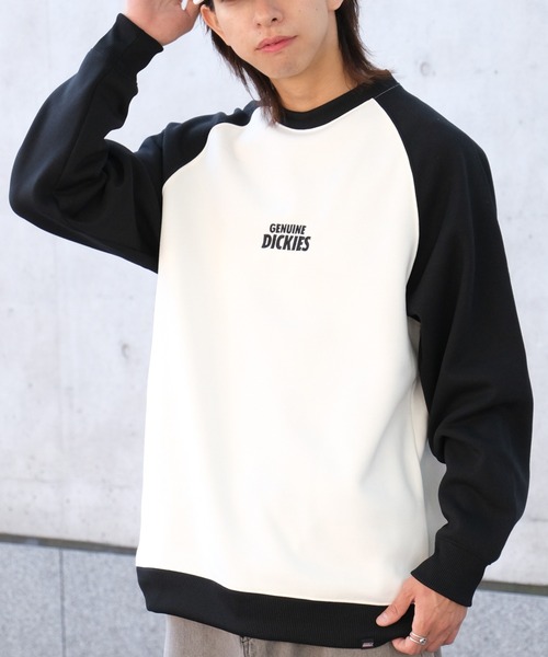 Dickies(ディッキーズ)の「【GENUINE DICKIES/ジェニュインディッキーズ】 裏起毛 バック デザイン ラグラントレーナー(スウェット・メンズ・ブラック/ブルー/グリーン・M/L/XL)」の6枚目の写真