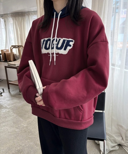 セール】BF風パーカー ゆったり裏起毛フーディー（パーカー