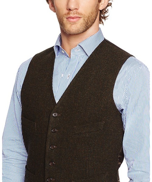 POLO RalphLauren ウールヘリンボーンベスト POLO RALPH LAUREN（ポロ ラルフ ローレン）の「ウール ヘリンボーン