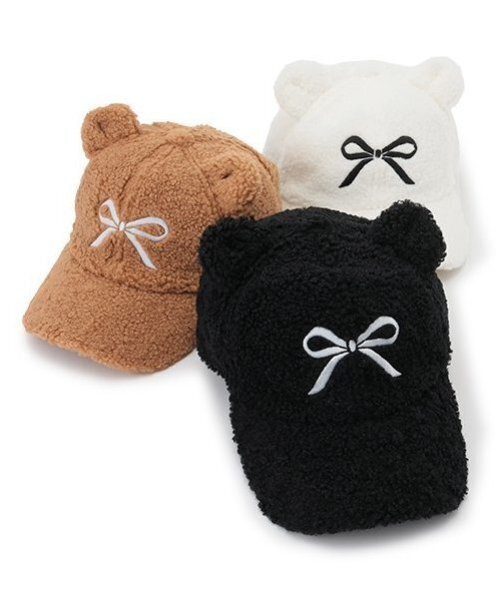 by LOVEiT(バイラビット)の「クマ耳ボアキャップ(キャップ・キッズ・オフホワイト/ブラック/モカ・M/L)」の5枚目の写真